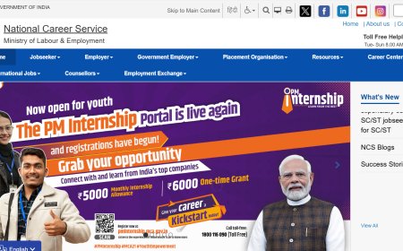 National Career Service (NCS) – Job Search, Career Counselling & Skill Development