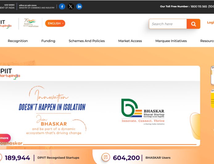 Startup India | Innovation Ecosystem & DPIIT Recognition Process