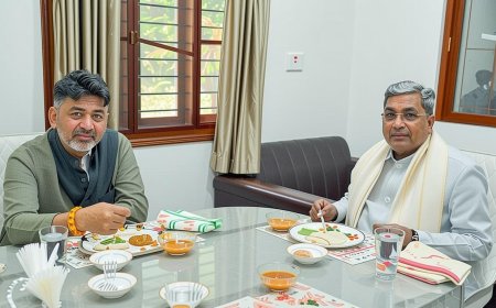 சித்தராமையா டி.கே. சிவக்குமாரின் இல்லத்தில்: என்ன நடக்கிறது? | TNNEWS